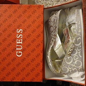 GUESS Shirlie Signature Wedge Sandals